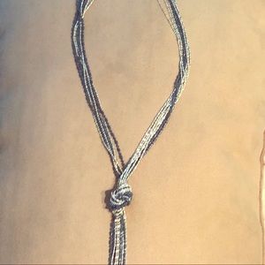 Blue and silver necklace